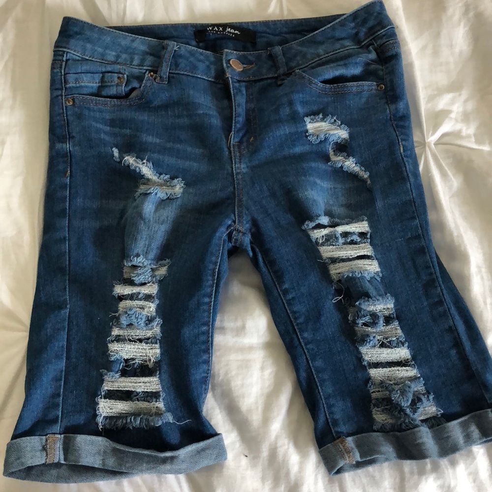 ripped fashion nova shorts